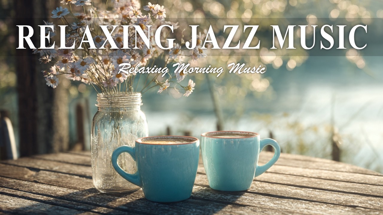 Relaxing Jazz Music☕ Calm Morning Jazz & Cozy Café Ambience for Study & Work