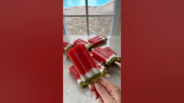 Healthy Watermelon 🍉Popsicles! (3 ingredients)
