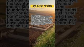 🗓 God Blesses the Work in 10 Seconds (Haggai 2:18-19)