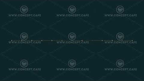 Animated HUD infographic element line with small crosses.