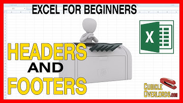 How to edit the page header and footer - Microsoft Excel for Beginners