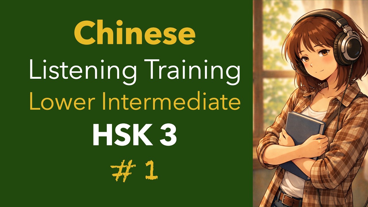 Lower Intermediate Chinese Listening HSK 3; #1 Daily Life (Simplified & Traditional Versions)