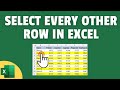 3 Easy Ways to Select Every Other Row in Excel (Select Alternate Rows)