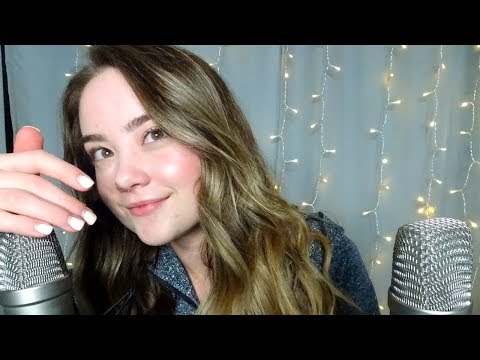 ASMR - EAR TO EAR Whispered Q & A! Hand Movements & Sounds