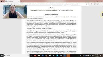 2. Analysing Language - Spacesuit (First Language English 0500/0990 IGCSE, Paper 1 Question 2)