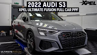 BRAND NEW 2022 Audi S3 at The Studio for Xpel Ultimate Fusion Full Car PPF!