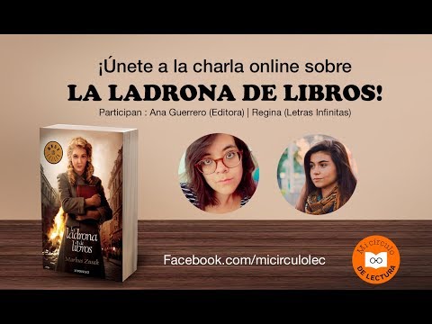 Charla online sobre LA LADRONA DE LIBROS de libros de Markus Zusak con  Regina y Ana 