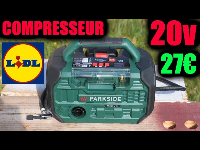 LIDL compresseur et pompe à air sans fil 20V PARKSIDE PKA 20-Li A1