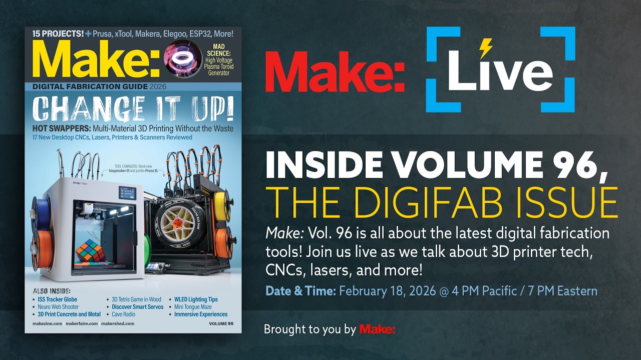 Make Live - Inside Volume 96, The Digifab Issue
