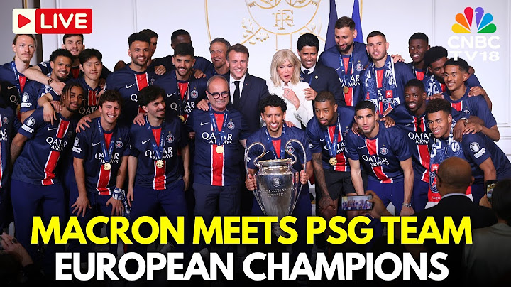 LIVE: Macron Welcomes PSG to Elysee After Champions League Victory | Paris Saint-Germain | N18G