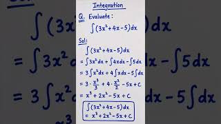Integration #maths #basicproblems #mathematics #mathstricks #algebra #linearalgebra