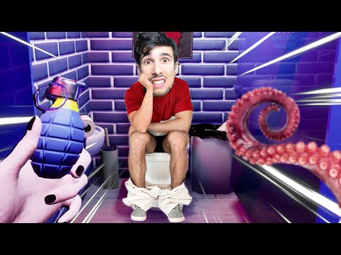 INTRAPPOLATO IN BAGNO con UNO STRANO VICINO!? | Toilet Chronicles