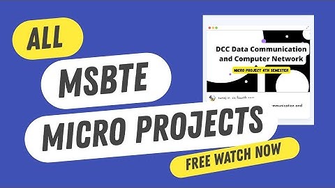 how to get all MSBTE micro projects | free download