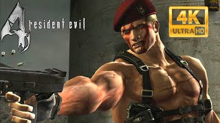 Leon Kennedy Vs Jack Krauser Boss Fight - Resident Evil 4 4K