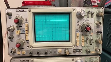 TEKTRONIX 465 _ "B" Trigger Level Function demo.