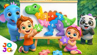 Dinosaur Numbers Puzzle 🦖 Learn Counting with Cute Baby Animals! screenshot 1