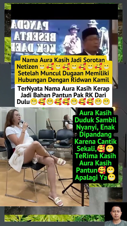 Aura Kasih's Charm Is So Beautiful, It's No wonder Ridwan Kamil made it into a Pantun😁🥰#fypage#ri...