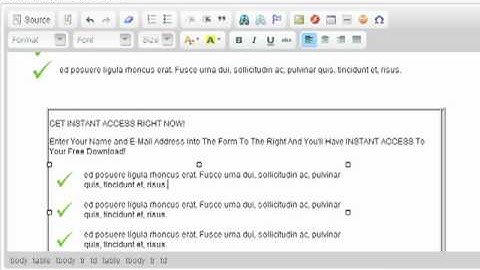 Using Tables With The FCK Editor For Wordpress - Part 3 of 3