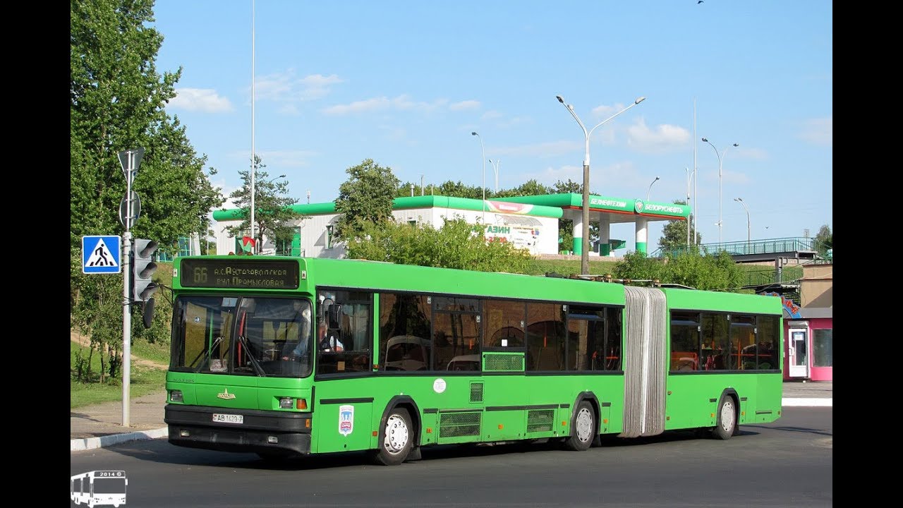 Автобус Минска МАЗ-105,гос.№ АВ 1429-7, марш.9д (05.08.2018)