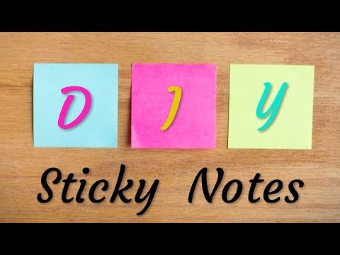 DIY Sticky Notes Easy!! - YouTube