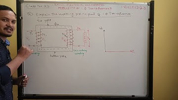 VTU| Working Principle of transformer| 21ELE13/23 Module 3 - Class No 3