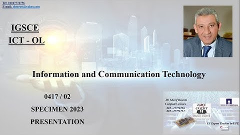 1- IGCSE ICT OL 0417 SPECIMEN 2023 PAPER 2 - VAR 02 - presentation