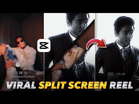 Viral Split Screen CapCat Template | split screen Trending Reel video editing | capcut template new