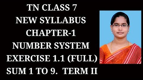 7th std maths ch-1, T-2 Number system | Ex-1.1 (Full) | samacheer 2020