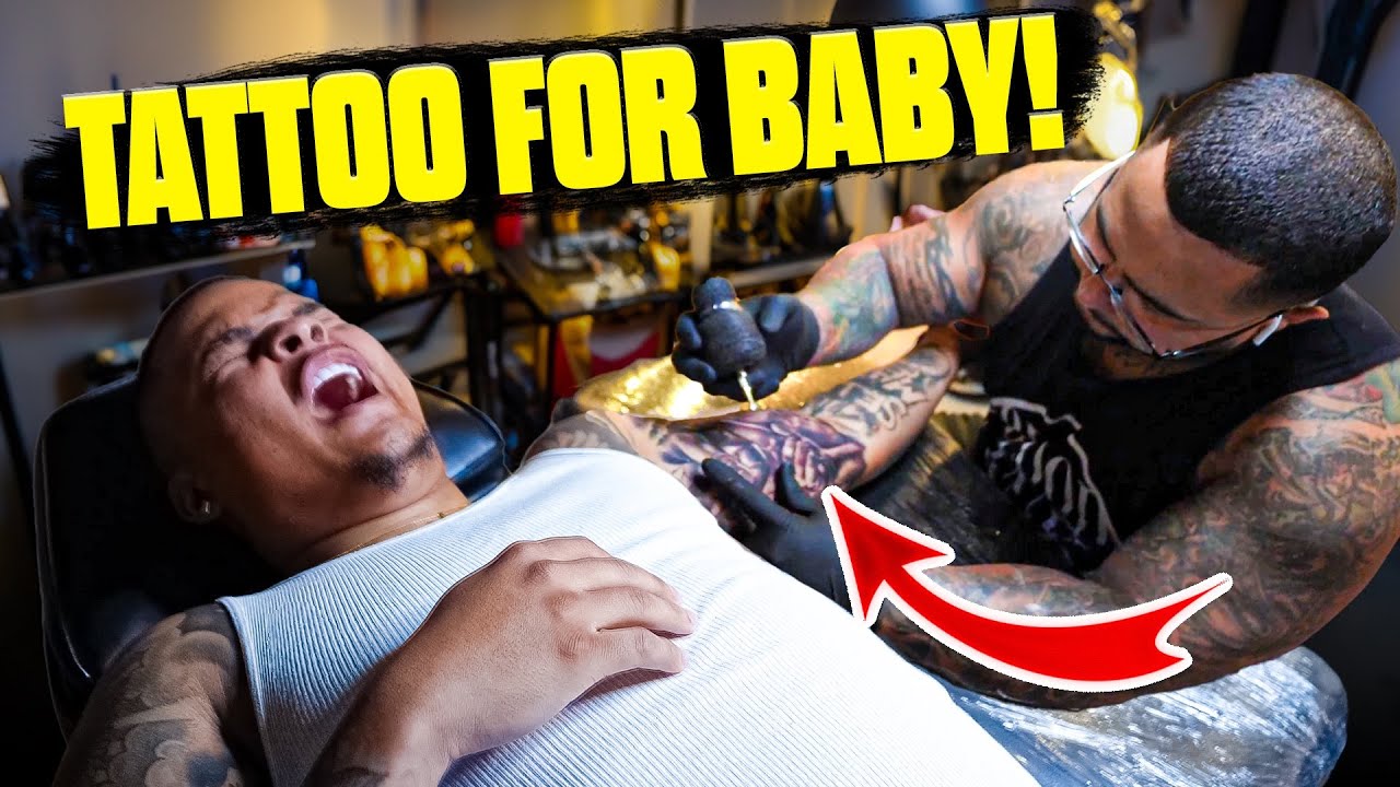 GETTING A TATTOO THAT REPRESENTS OUR BABY! *INSANE WORK*