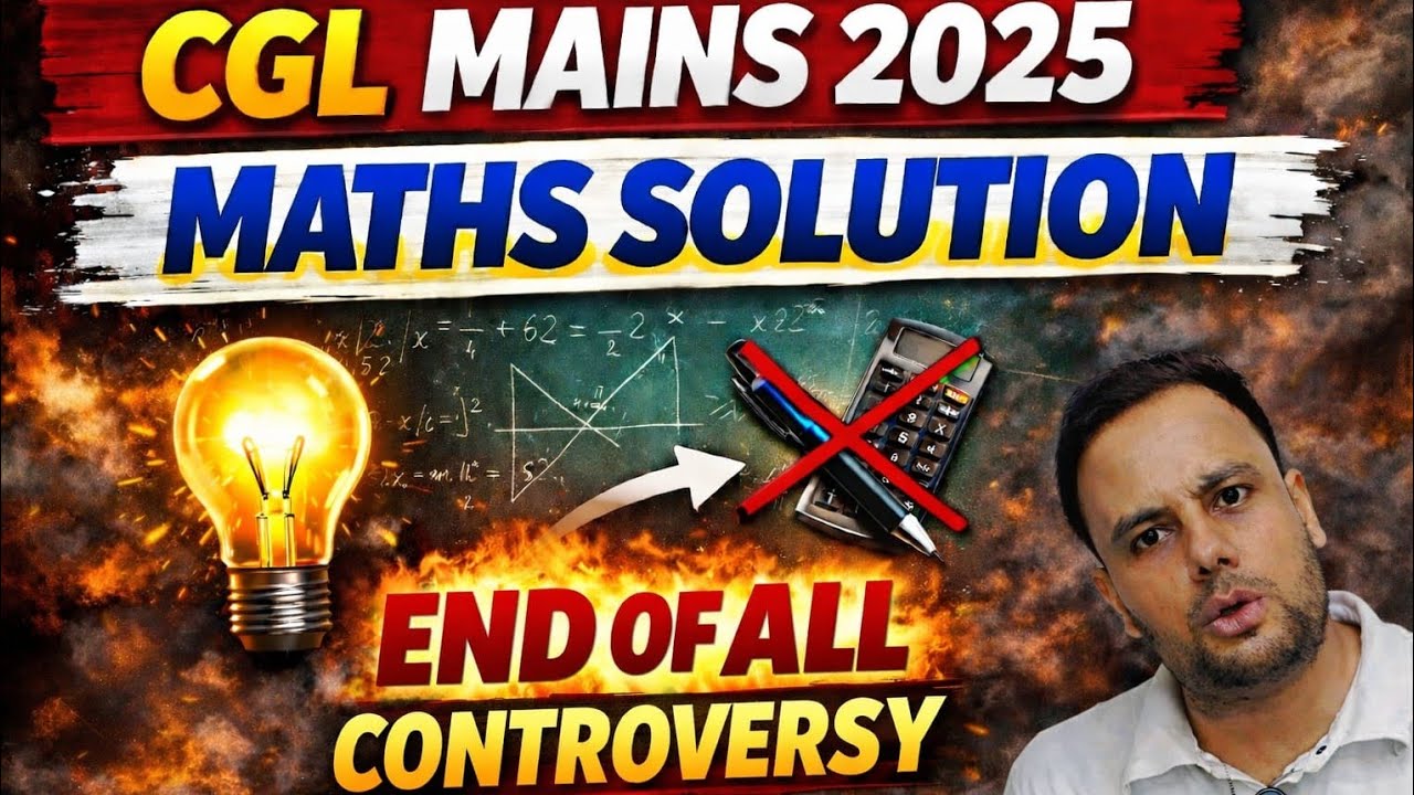 SSC CGL 2025 Mains Maths discussion by Gaurav sir 🔥