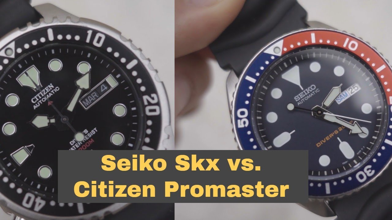 Seiko Skx vs Citizen Promaster - YouTube