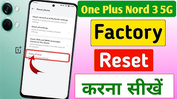 How to factory reset Oneplus Nord 3 5g mobile | How to factory reset OnePlus mobile