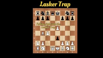 Albin Counter-gambit:Lasker Trap #chess #checkmate