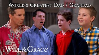 Jack Meeting His Son & Grandson For The First Time | Will & Grace