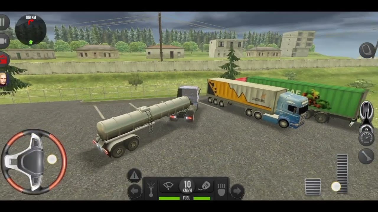 Cargo transport truck driving simulator | cargo transport truck driving simulator Europe delivery