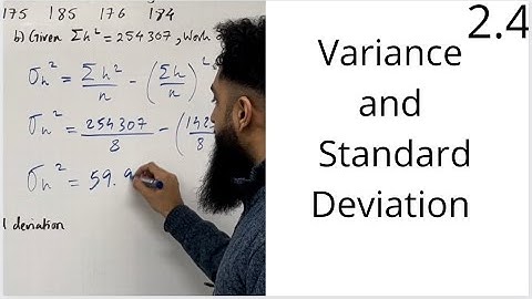 Edexcel AS Level Maths: 2.4 Variance and Standard Deviation