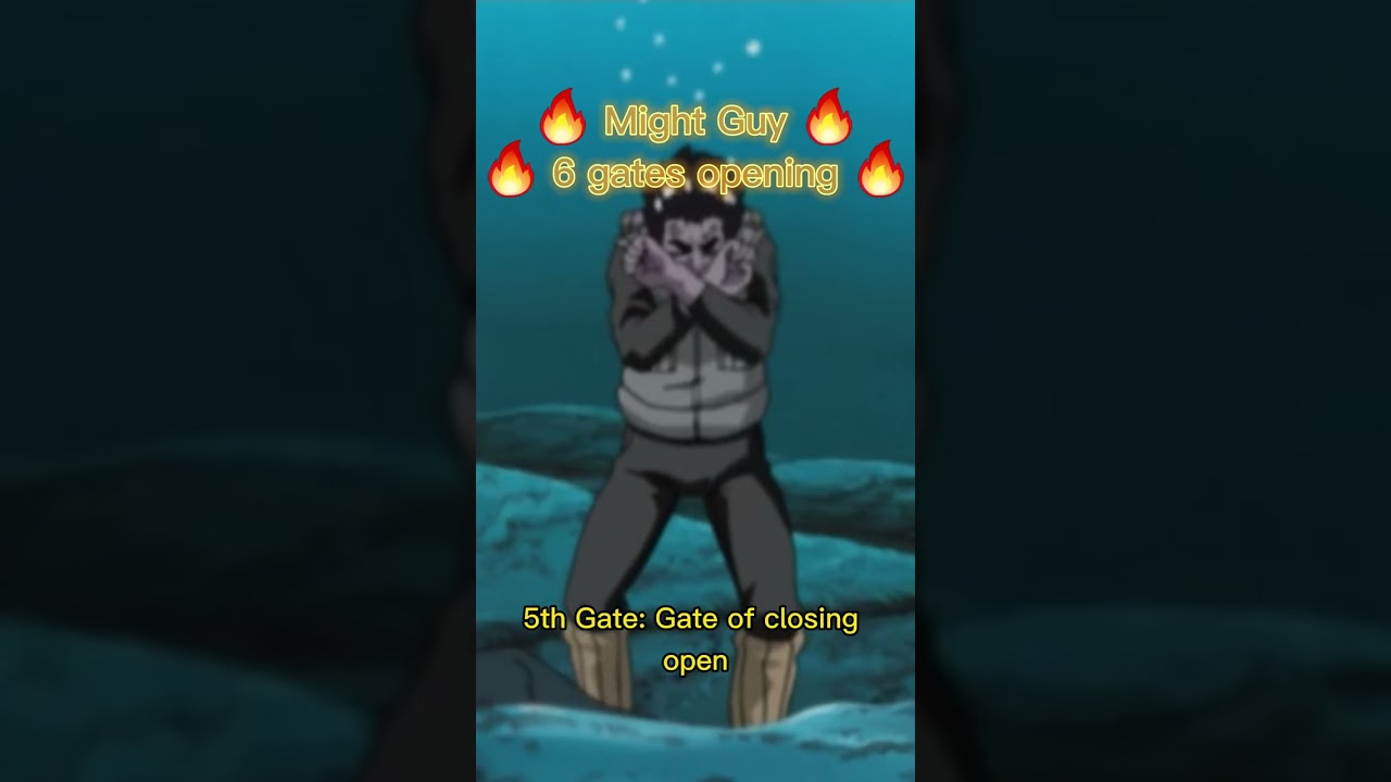 🔥 Might Guy SIX gate opening 🔥
