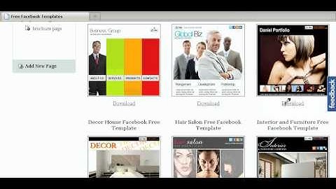 HostFB Tutorials: How To Download Free Facebook Template