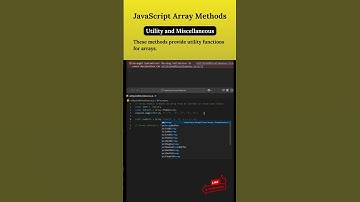 How to Use JavaScript Array Utilities #javascript #coding #programming #array #learnwebcode #shorts