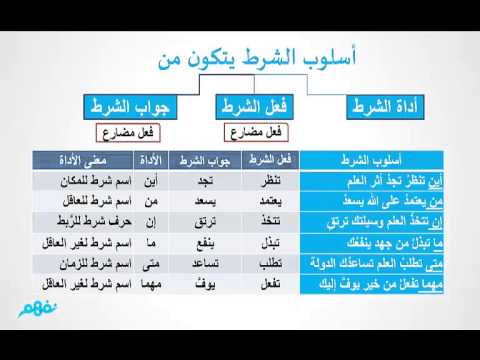 أركان ترتيبها بحسب رتب الجملة. الشرط في ما هي