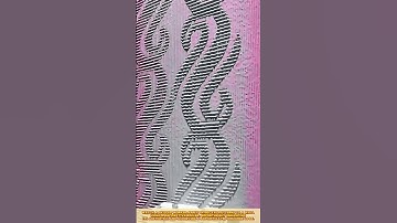 Skilled Worker Decorating Wall with Pattern Roller #workprocess #walldecor