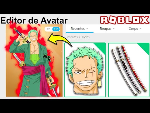 How to Make Roronoa Zoro Avatar in Roblox #robloxanime