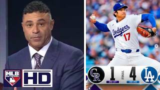 MLB Network HYPE PRAISE Ohtani two-way (Leadoff HR & 6 Scoreless Innings) Dodgers swept Rockies 5-1