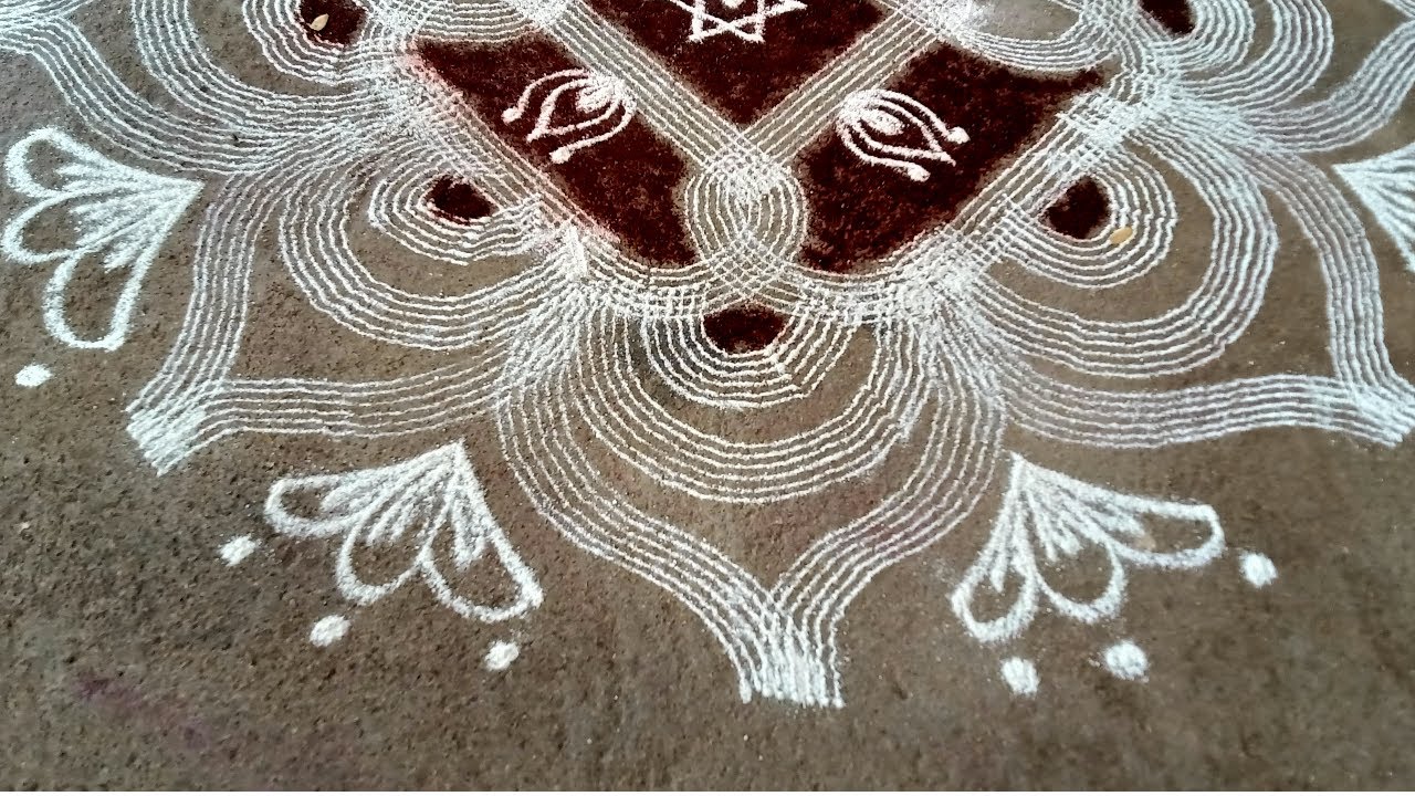 Panguni Uthiram Special Padi kolam Roller Kolam / Stencil Kolam