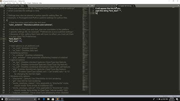 How to Change the font in Sublime Text 3