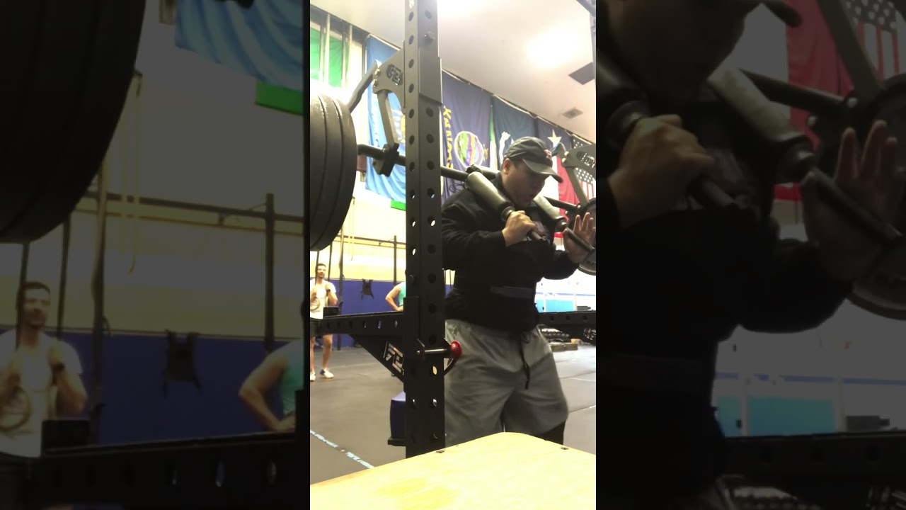 SSB Foam Box Squats: 412 to Failure (full set in channel)