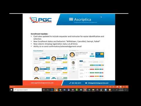 Ascriptica 8.5 Enrollment Updates - YouTube