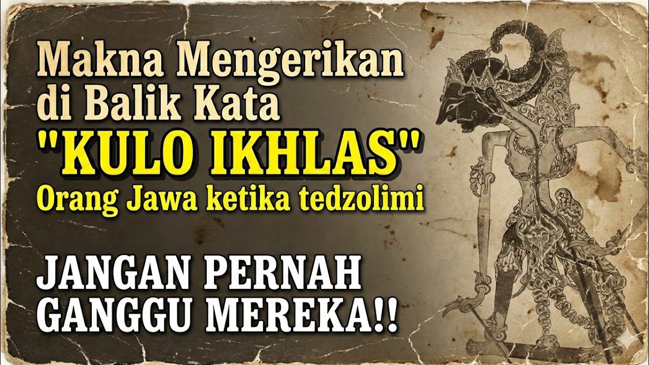 JANGAN PERNAH GANGGU MEREKA!Makna Mengerikan di Balik Kata 