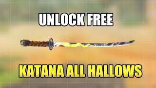 UNLOCK FREE PUMPKIN KATANA NOW | FREE ALL HALLOWS KATANA CAMO | HOW TO GET FREE PUMPKIN KATANA CODM