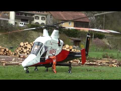 Helikopter Holztransport - YouTube